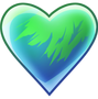 Fiery Green Heart